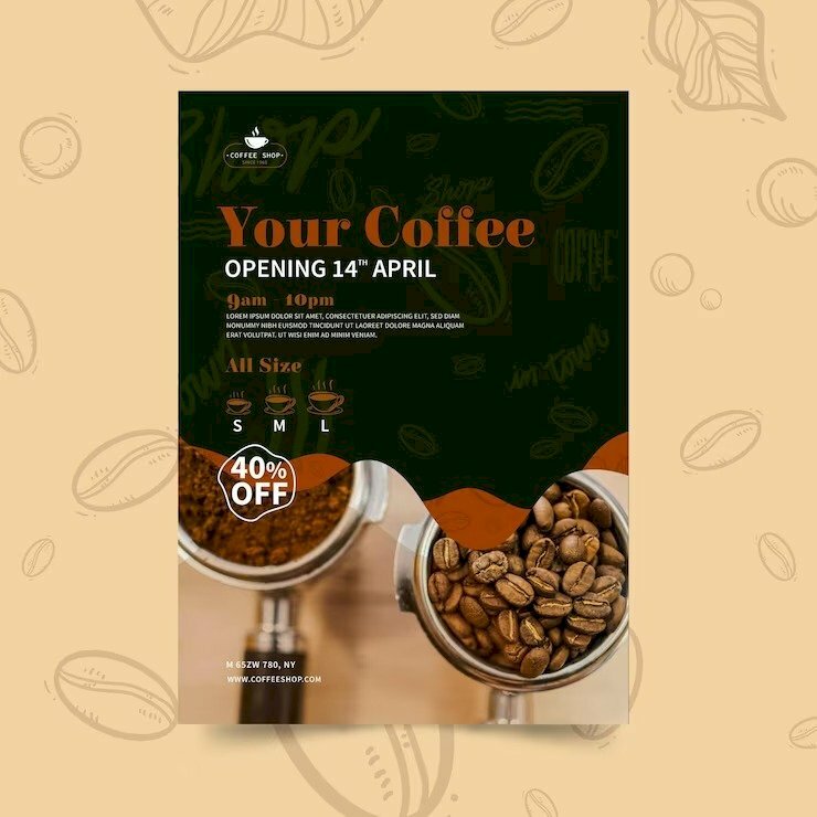 Mẫu tờ rơi quảng cáo cafe