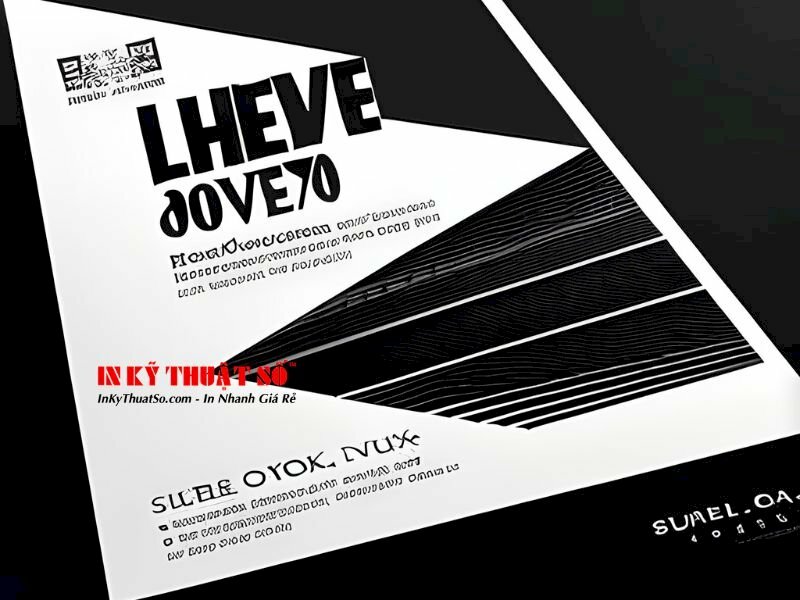 Tờ rơi quảng cáo đen trắng