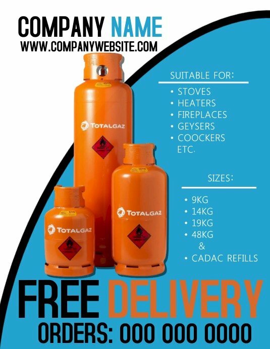 Mẫu tờ rơi quảng cáo gas đẹp