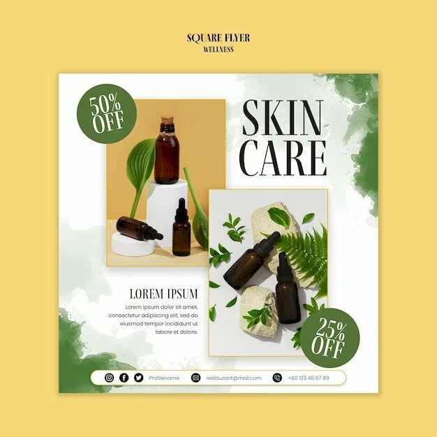 Tờ rơi quảng cáo Organic Cosmetics