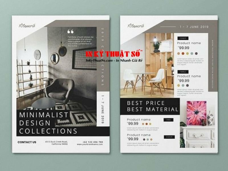 Tờ rơi quảng cáo nội thất