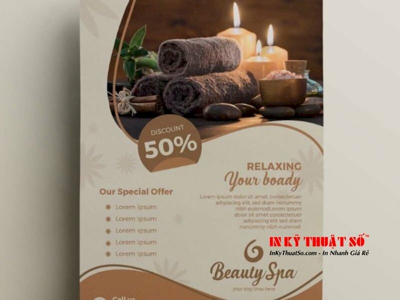 tờ rơi quảng cáo spa