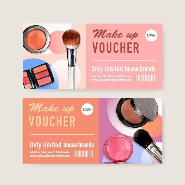 Tờ rơi kèm voucher mua mỹ phẩm