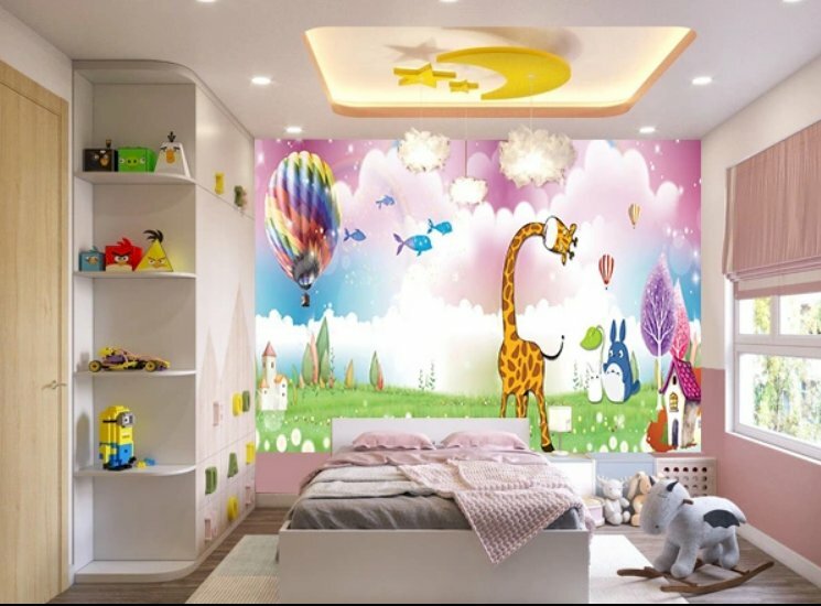 Tranh dán tường trang trí phòng ngủ cho bé