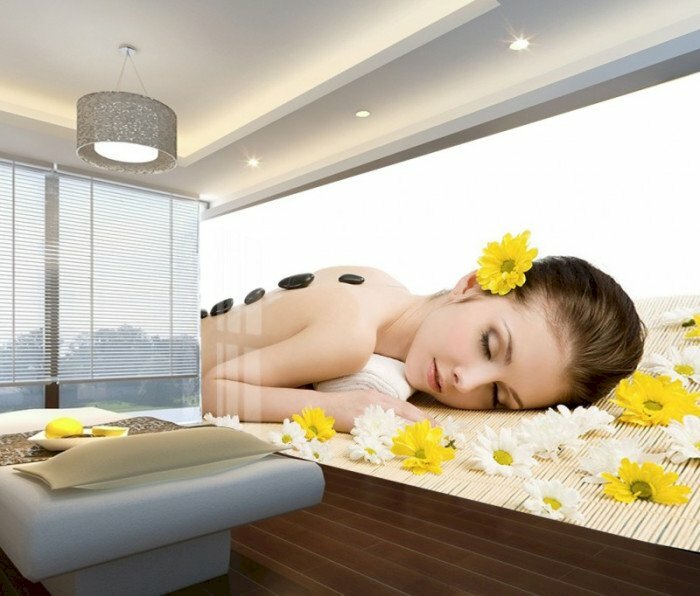 Tranh dán tường spa