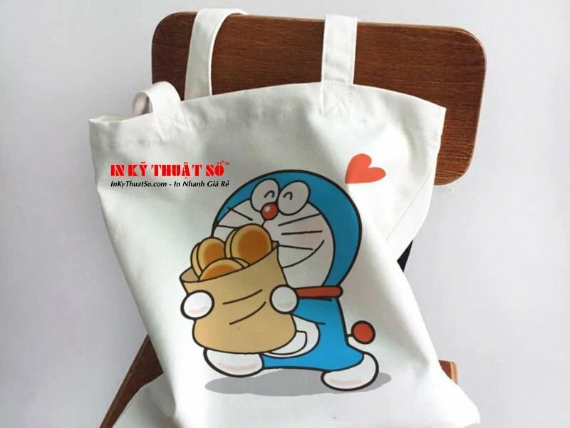 túi tote in hình doremon