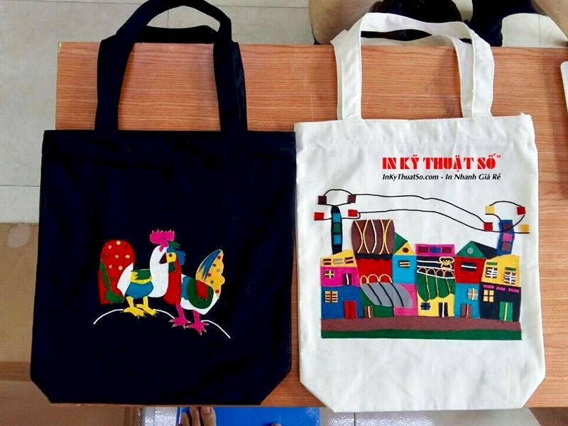 túi tote in tranh