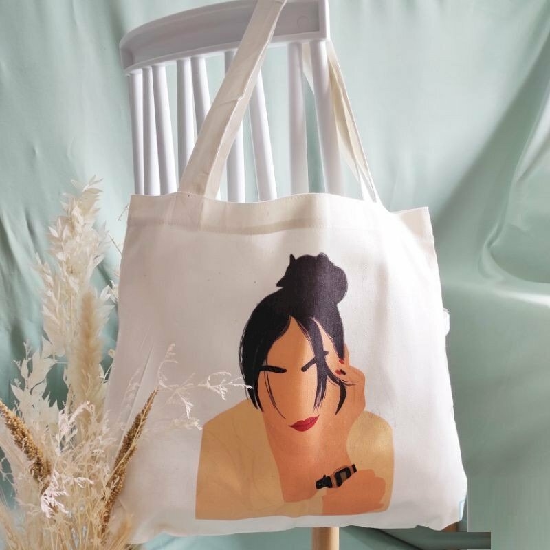 Túi vải canvas in hình cá nhân