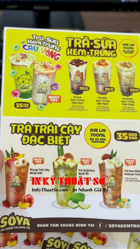 In menu PP cán format