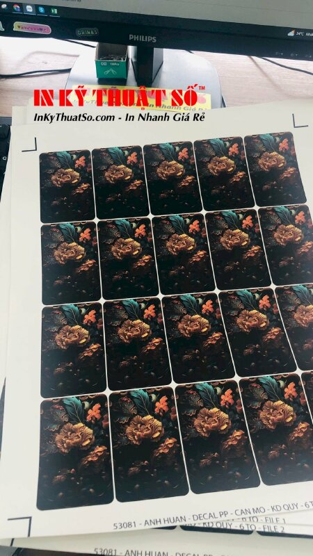 In tem nhãn Decal PP - In nhãn dán giá rẻ TPHCM