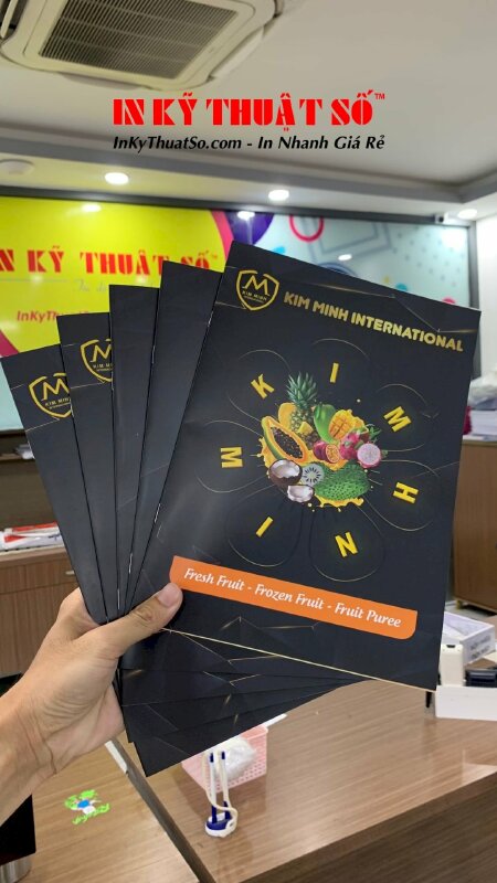 In catalogue giới thiệu sản phẩm