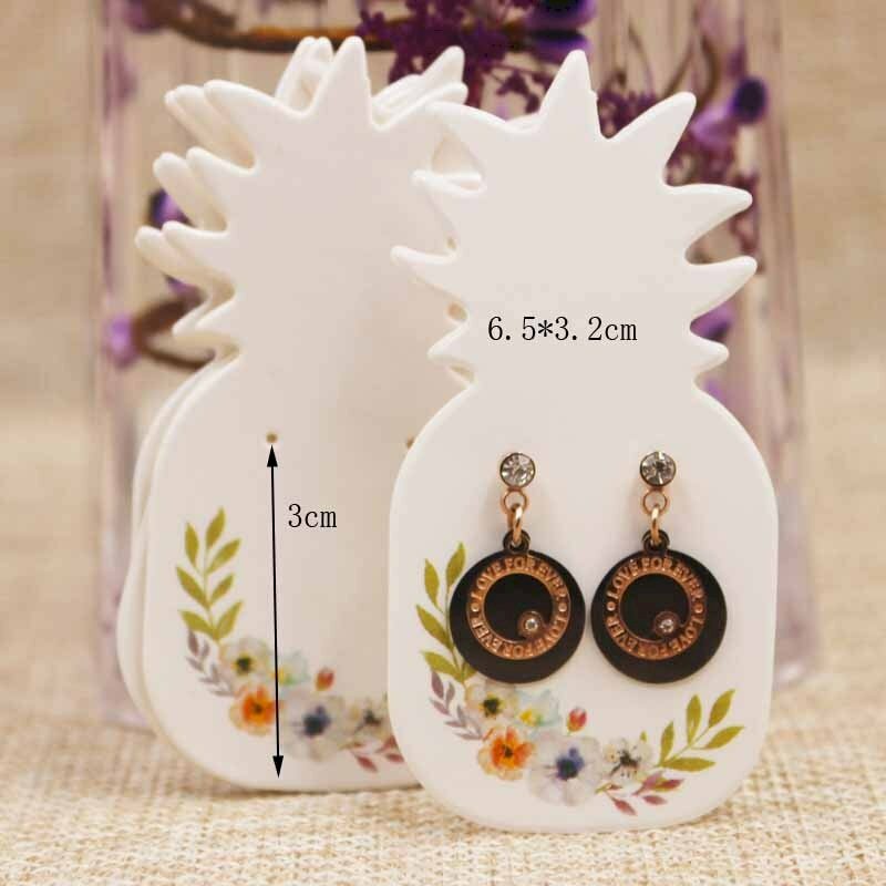 Mẫu tag treo bông tai (khuyên tai) hình quả thơm