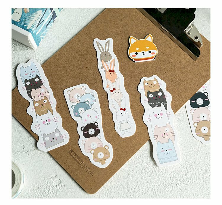 In bookmark hình con vật dễ thương