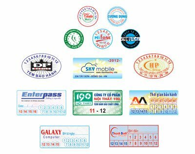 In nhãn mác bảo hành sản phẩm