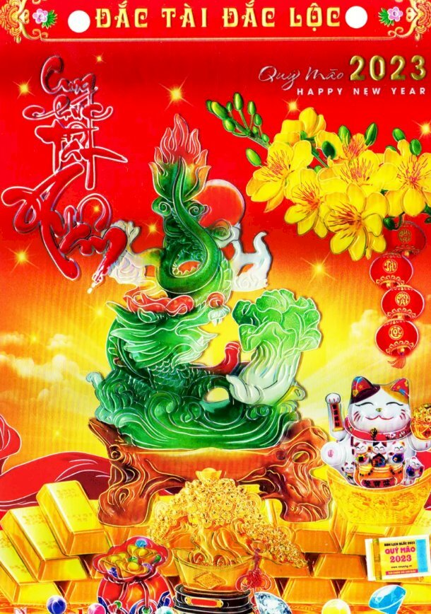 Mẫu lịch ánh kim tuyệt đẹp