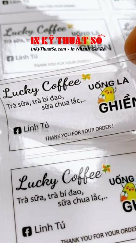 Tem nhãn quán cà phê