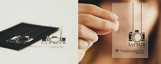 Mẫu card trong suốt thiết kế sáng tạo