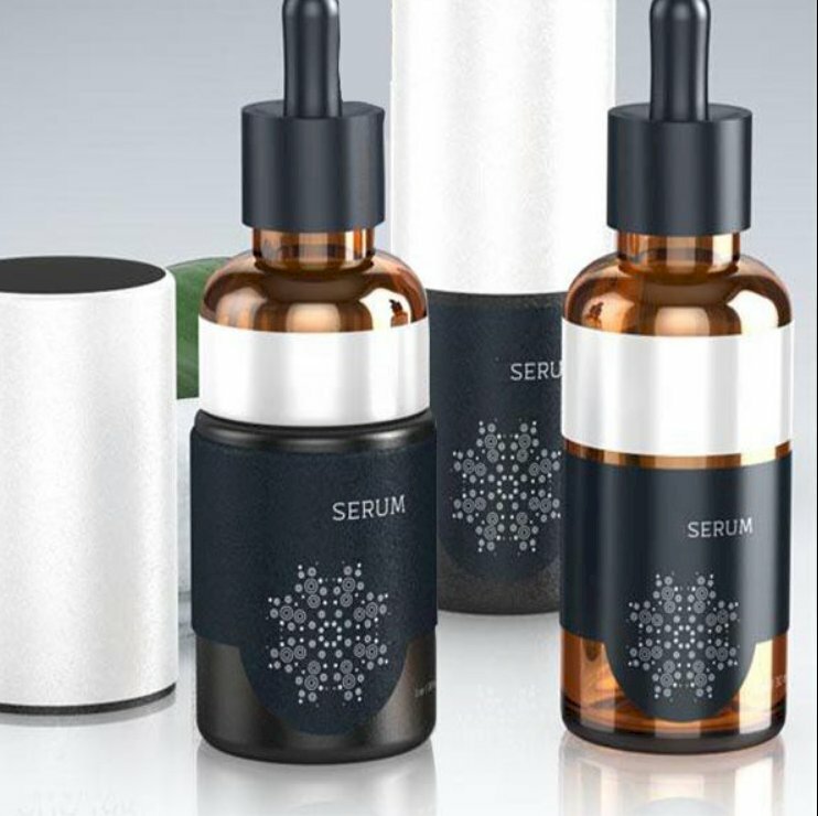 In chai thủy tinh chứa mỹ phẩm