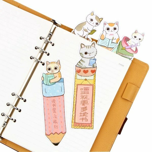In bookmark hình mèo cute