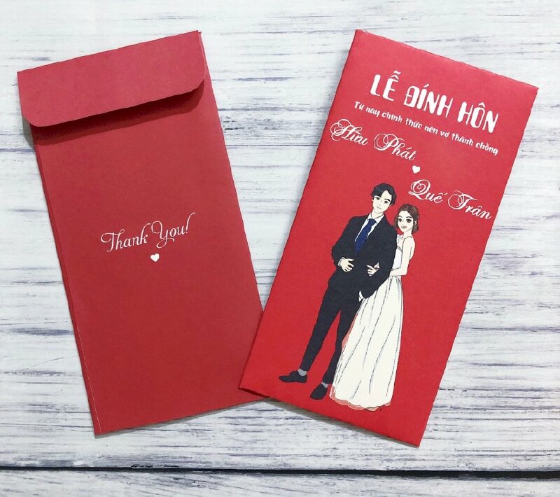 In bao lì xì cưới đẹp, chất