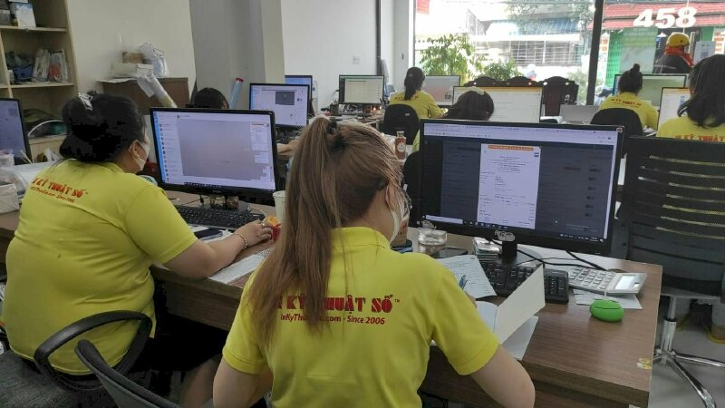 Đội ngũ CSKH công ty In Kỹ Thuật Số Since 2006