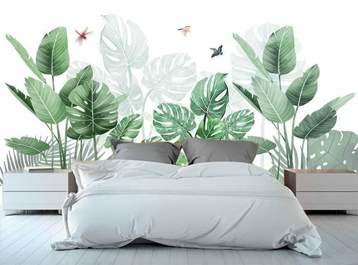 Giấy dán tường lá cây