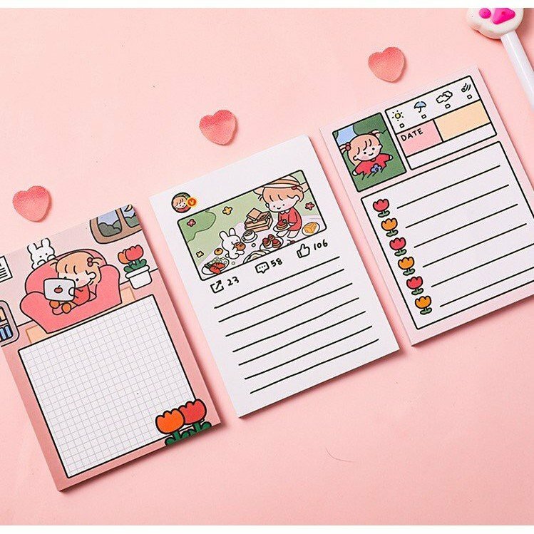 giấy note phong cách Hàn Quốc