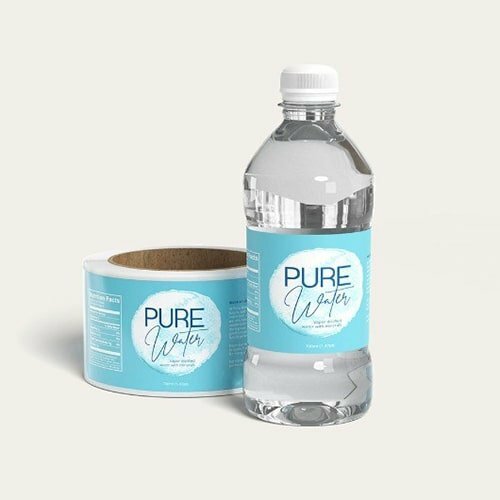 In nhãn mác nước đóng chai