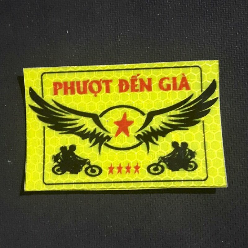 in logo phượt phản quang