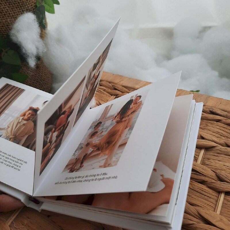 in photobook mở phẳng