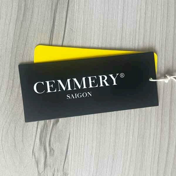 In thẻ bài quần áo bằng giấy Ivory