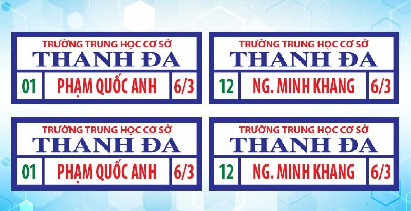 Mẫu phù hiệu học sinh