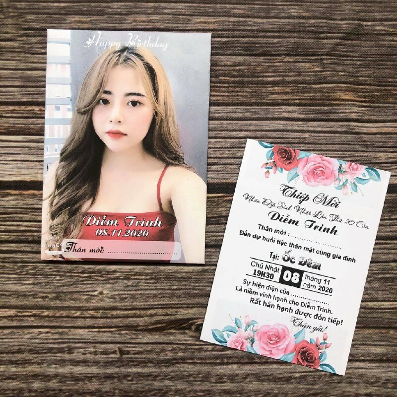 thiệp sinh nhật in ảnh