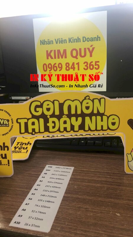 In PP cán mờ bồi formex dán máy POS