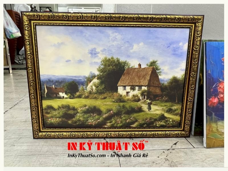 In tranh canvas trang trí phòng khách