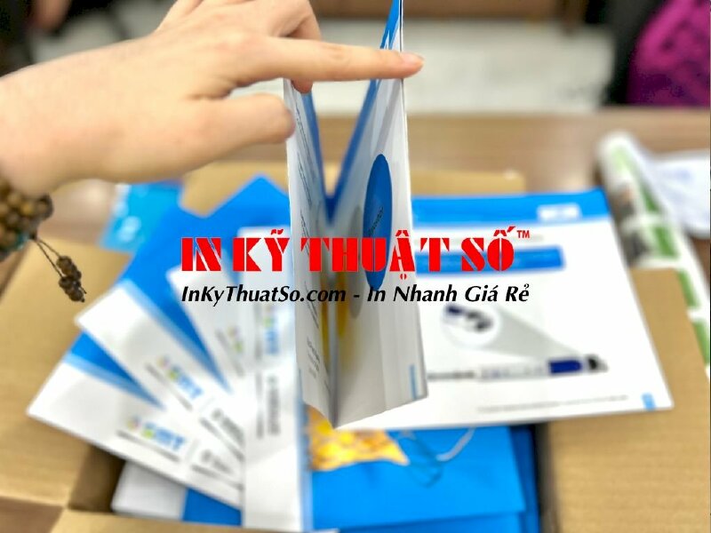 Mẫu quyển Catalogue in 2 mặt với 12 trang được cán mờ hết cuốn