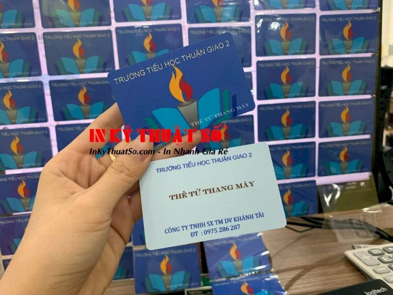 In thẻ từ thang máy cho trường tiểu học Bình Dương