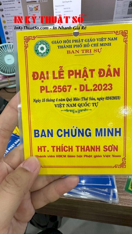 Thẻ đeo sự kiện mừng đại lễ Phật Đản