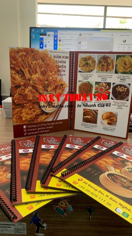 In menu nhà hàng