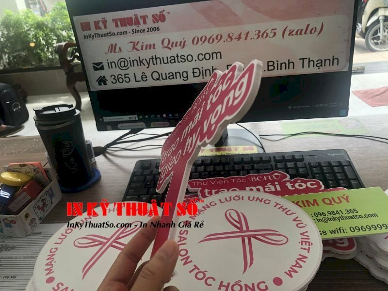 In hashtag cầm tay PP bồi formex