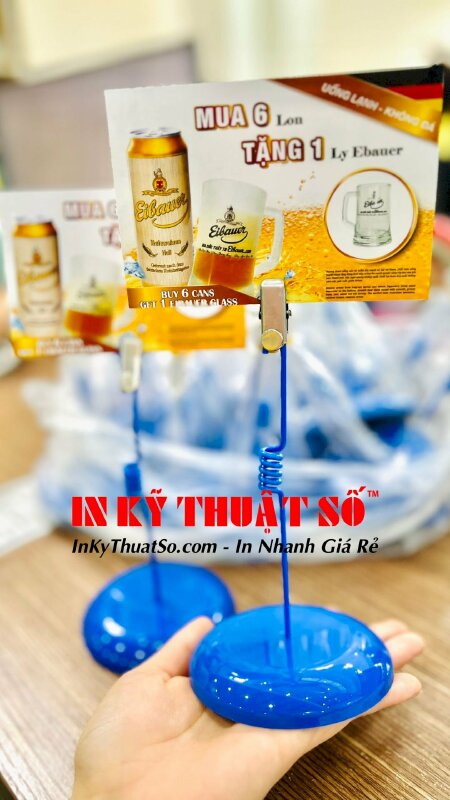 In wobbler để bàn đế sắt giá rẻ tại In Kỹ Thuật Số Since 2006