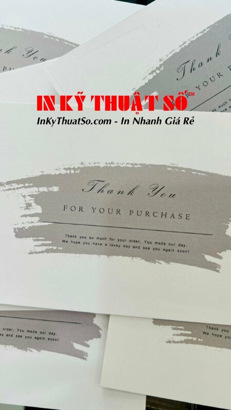 In thiệp cảm ơn - Thank you card - In Kỹ Thuật Số Since 2006