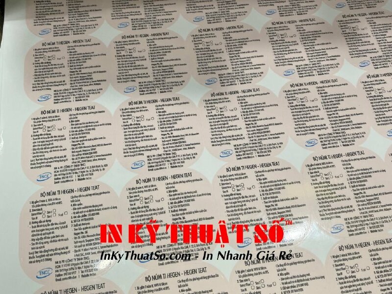 Thiết kế, in tem phụ mỹ phẩm giá rẻ