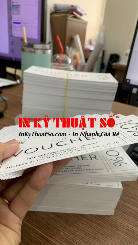 Thiết kế, in voucher giá rẻ - In Kỹ Thuật Số since 2006
