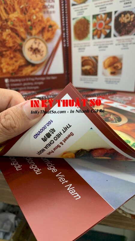 In menu nhà hàng