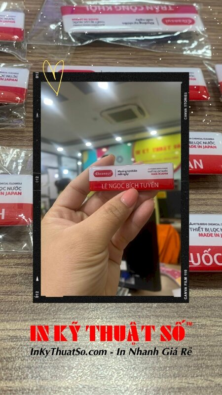 In bảng tên nhân viên nhựa đổ keo, cán gắn nam châm theo yêu cầu - In Kỹ Thuật Số since 2006