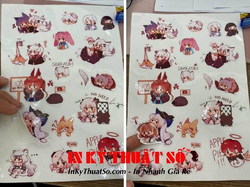 Thiết kế, in sticker dán anime theo yêu cầu bởi In Kỹ Thuật Số 365 Lê Quang Định