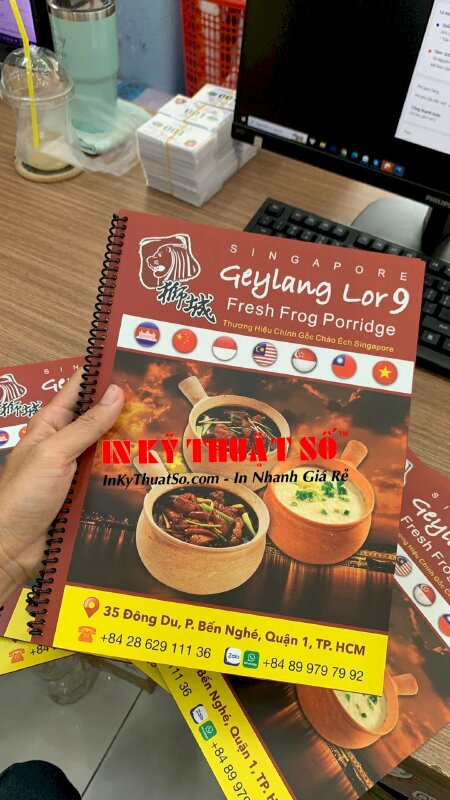 In menu nhà hàng