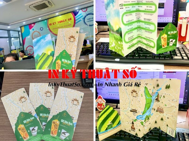 In tờ rơi cafe 2 mặt, không màng, cấn 2 đường 1 đường răng cưa - INKTS298