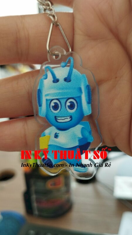 In móc khoá mica theo yêu cầu - In Kỹ Thuật Số Since 2006